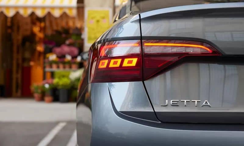 The rear taillights on the 2024 VW Jetta