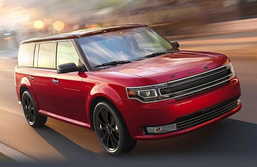 2019 Ford Flex red and black front view
