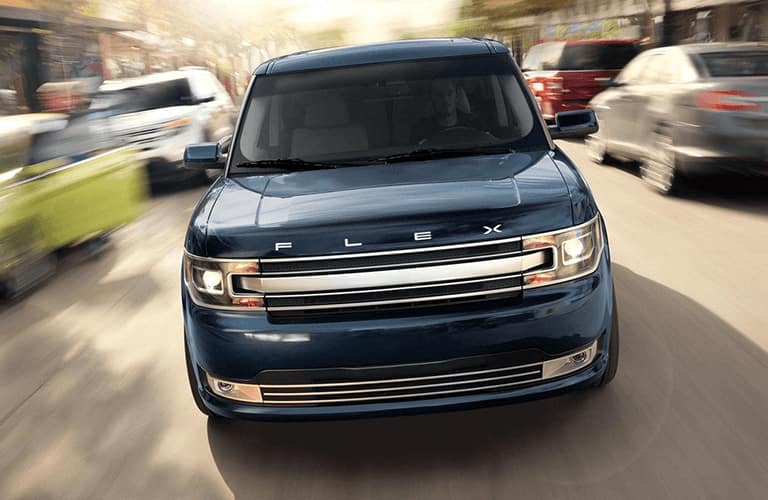 2019 Ford Flex blue front view