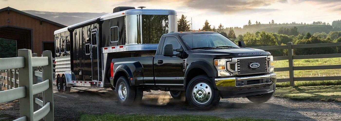 Ford F-250 Towing a Trailer