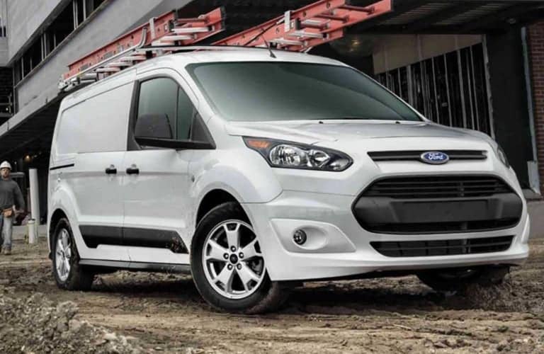 2018 Ford Transit Connect white front view
