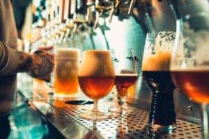 Pouring Beer from Tap