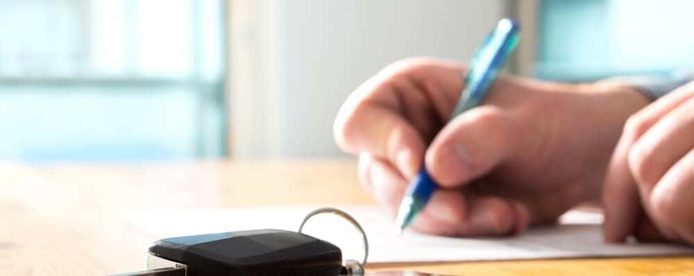 Filling out Finance Application