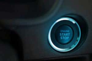 Push Start Button on Car