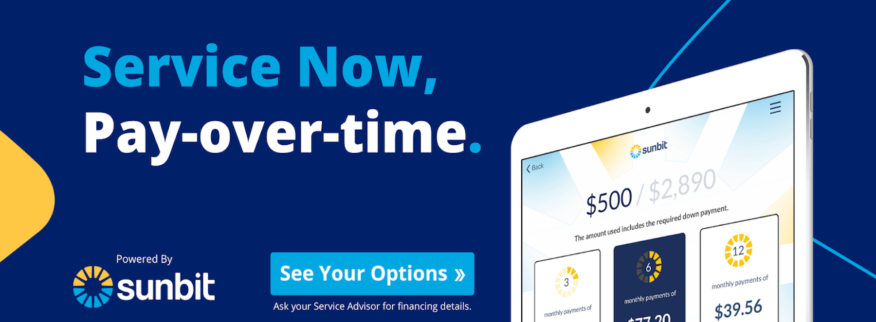 Service Now, Pay Over Time - See Options