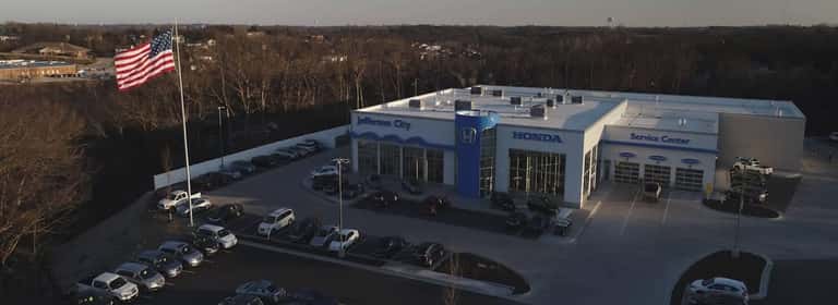 Aerial view of dealership