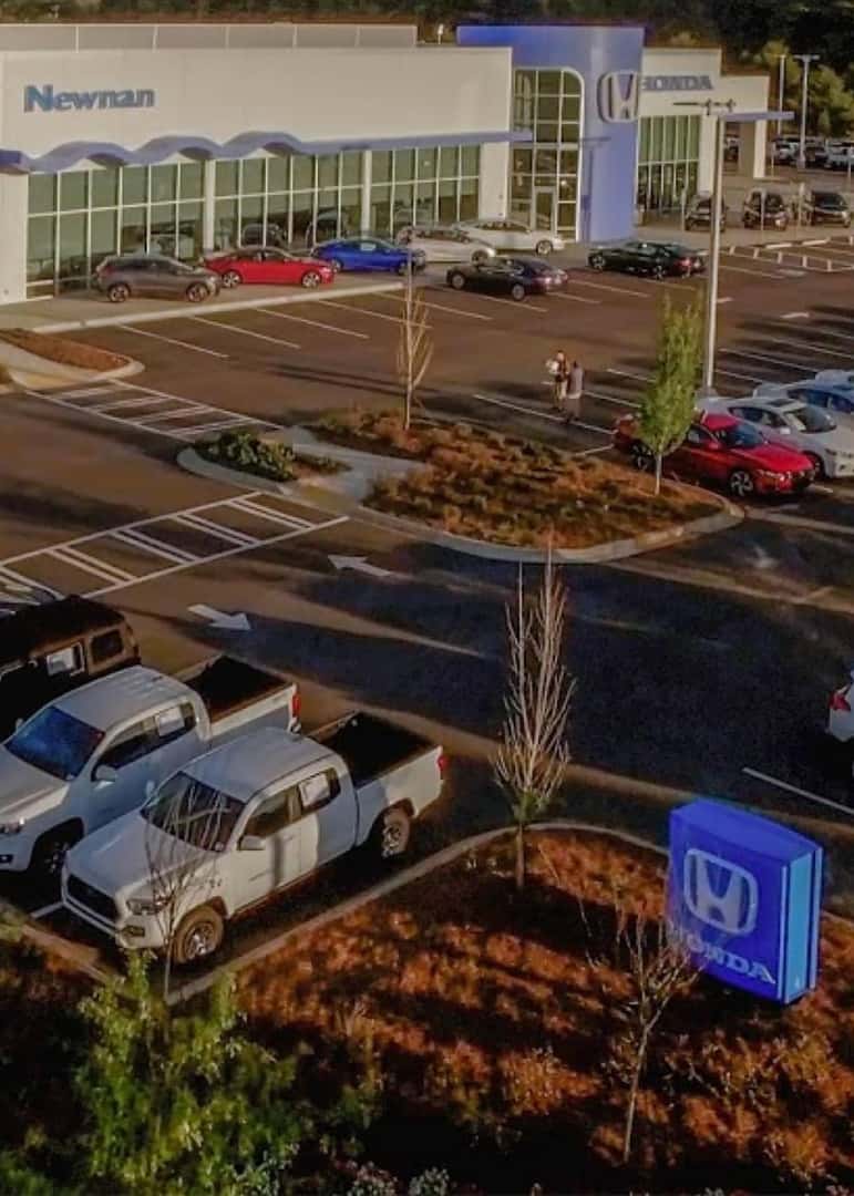 Exterior view of a Honda dealership in Newnan, GA