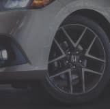 Cropped image of Honda tire well