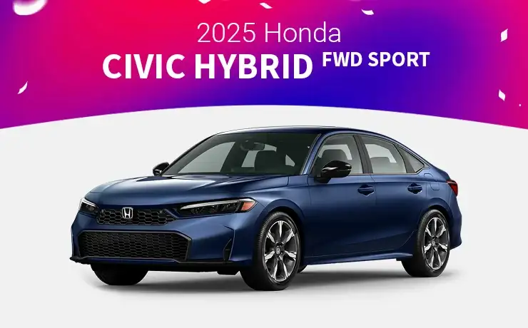 New 2025<br>Honda Civic Hybrid FWD Sport