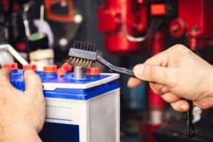 Clean Car Battery width=