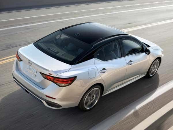 2025 Nissan Sentra driving on a road