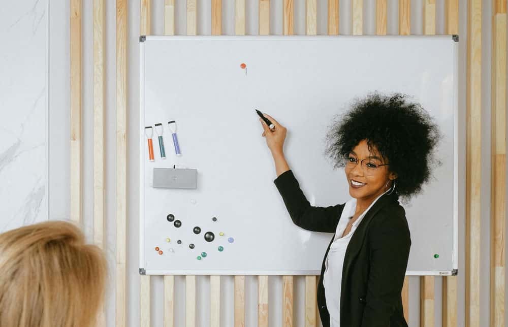 woman At Board