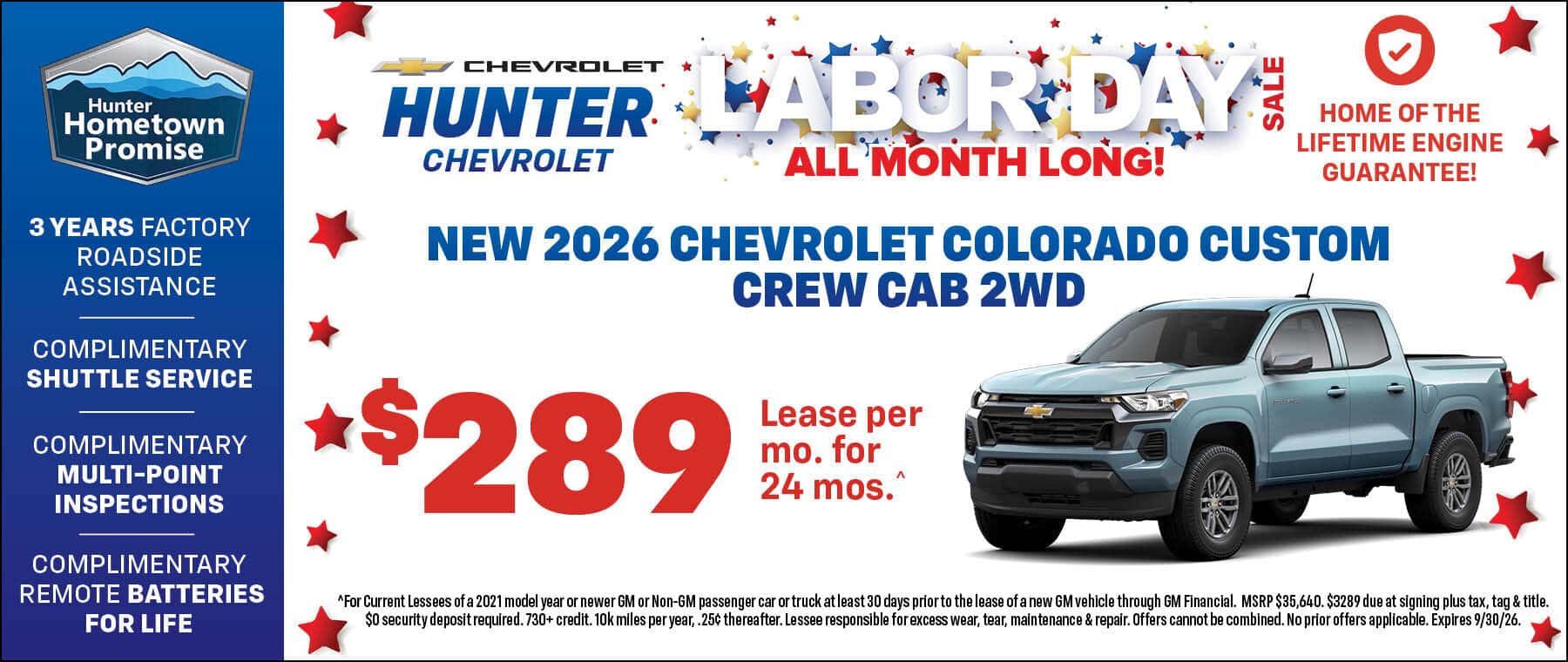 2026 Colorado $289