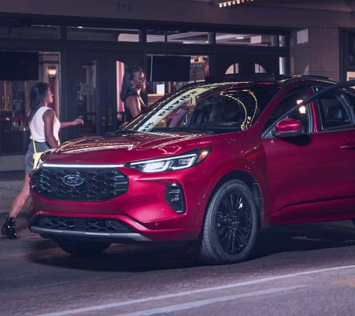Car rental red car