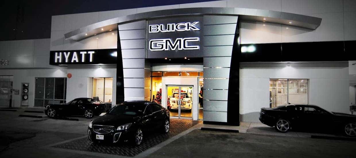 An exterior shot of Hyatt Buick GMC