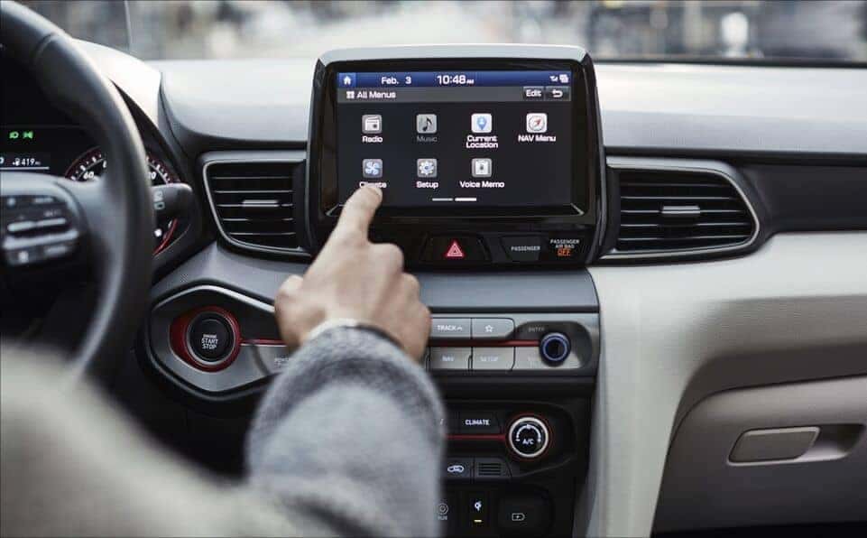 2021 Veloster infotainment system