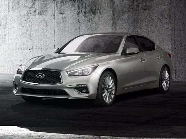 2022 Q50 Parked In Front Of Wall
