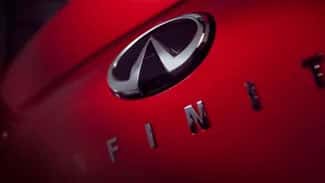 INFINITI Logo On Back Of Car