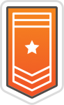 System1 Badge Orange