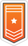 badge orange