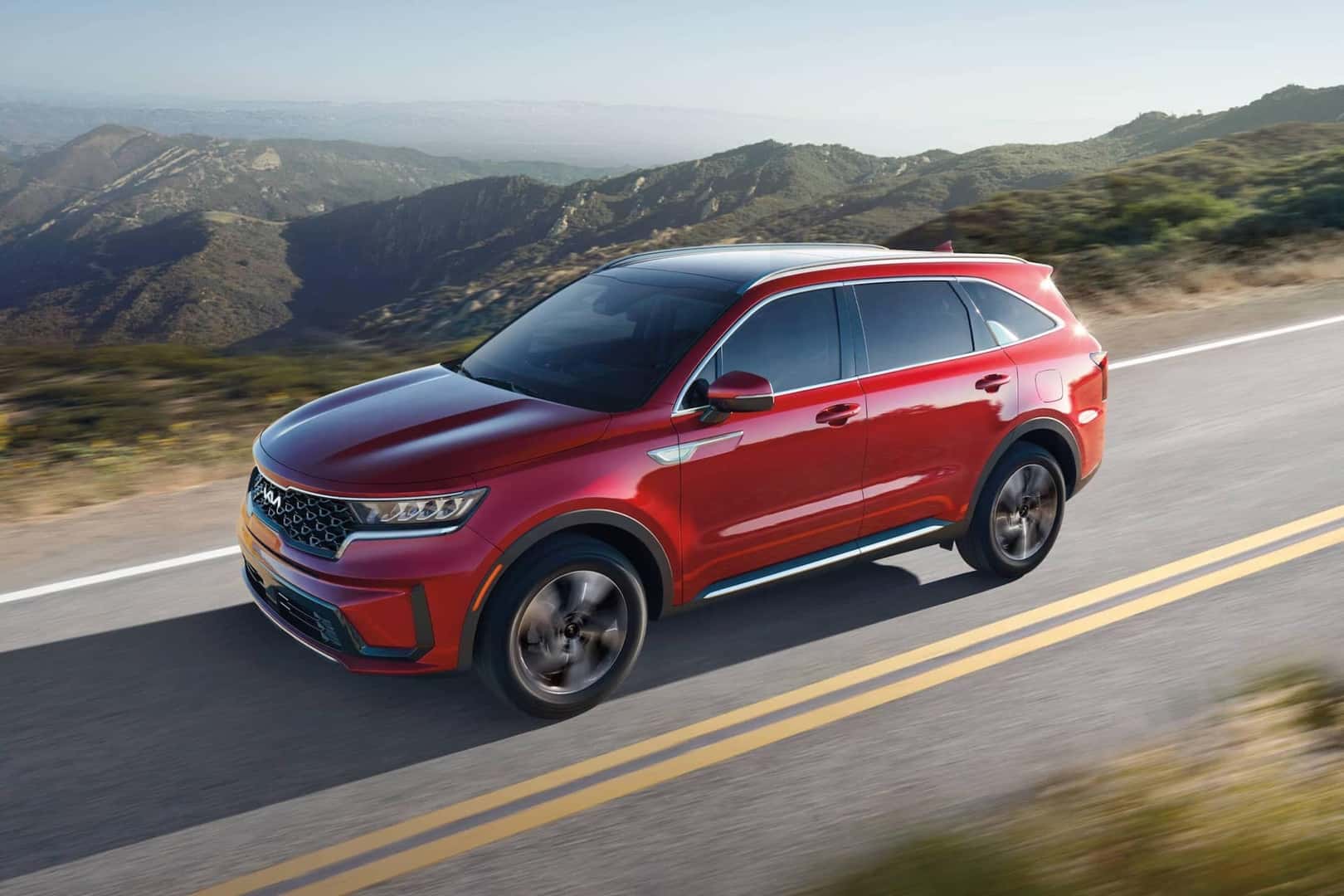 Sorento Driving on a highway
