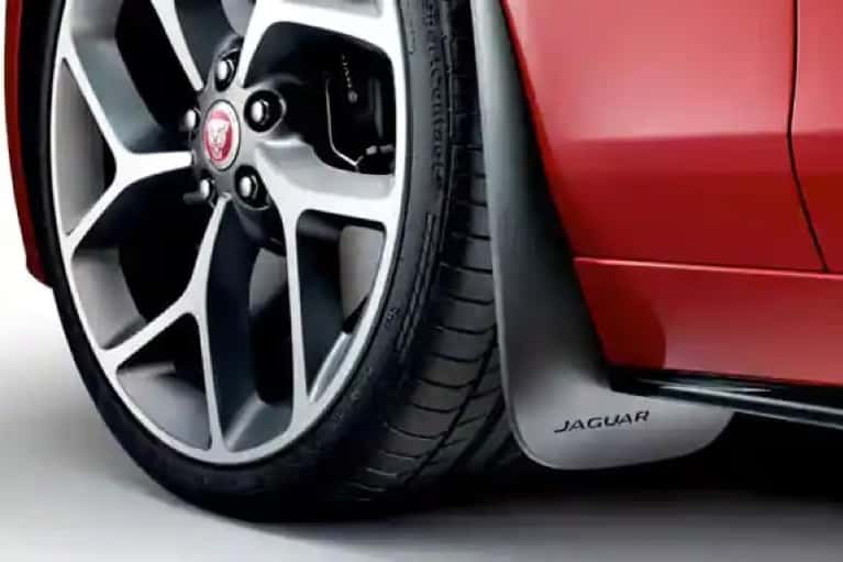 close up of jaguar wheel