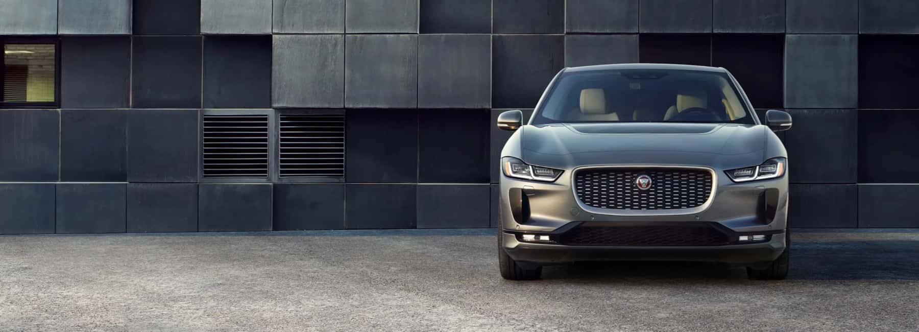 jaguar ipace parked in modern garage