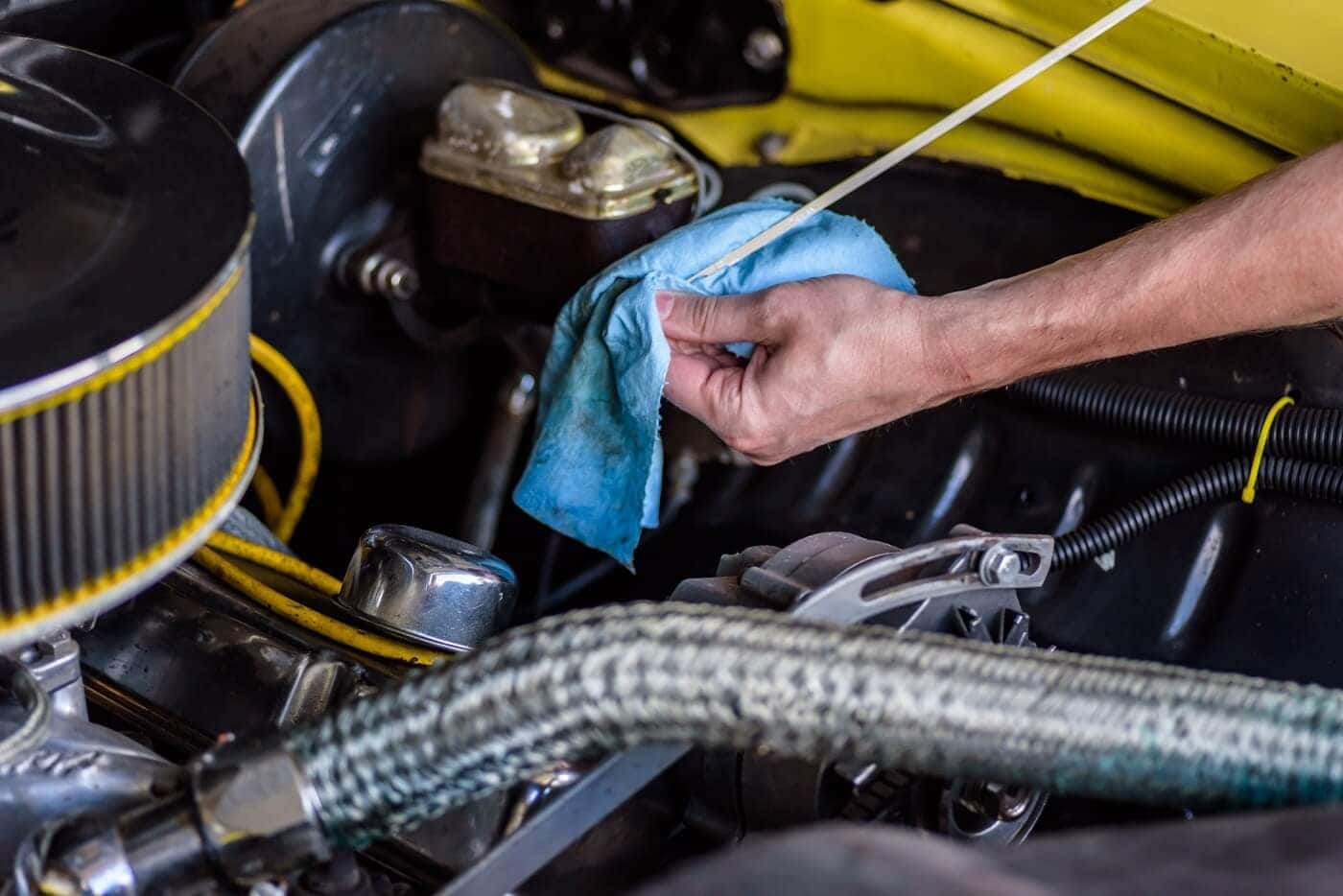 Checking transmission fluid