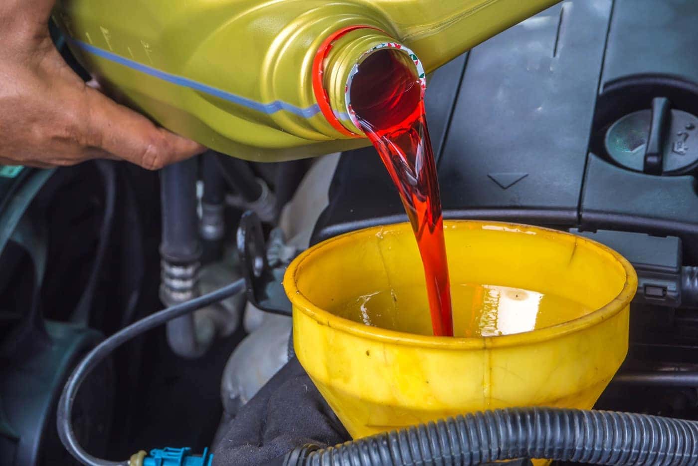 Adding in Transmission Fluid