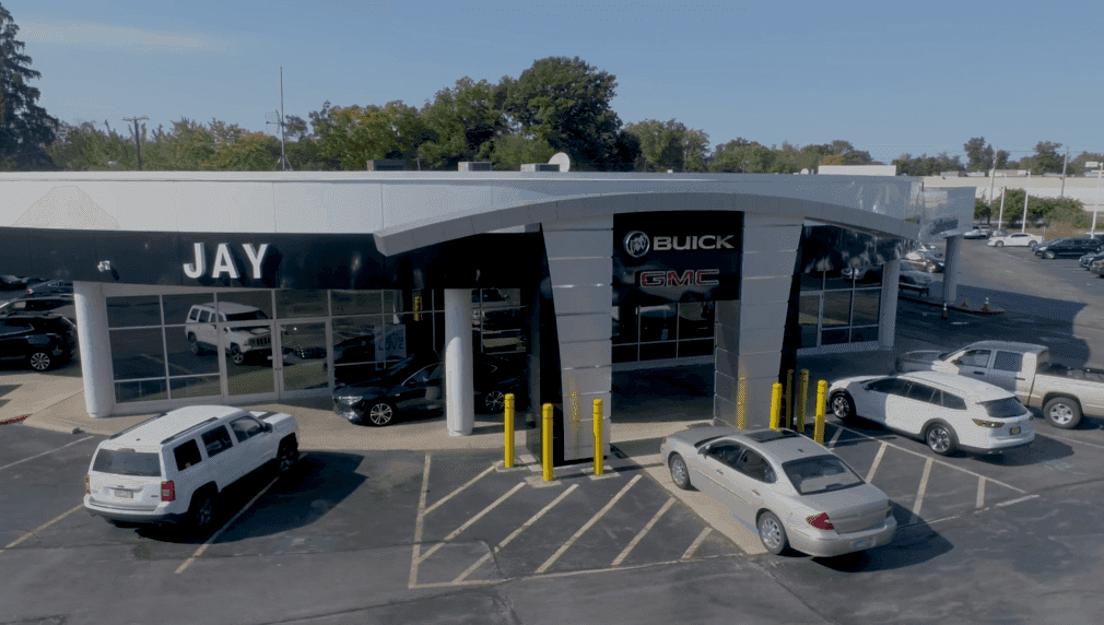 An exterior shot of a Buick GMC dealership.