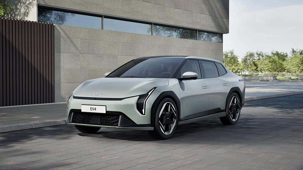front end of green Kia EV4
