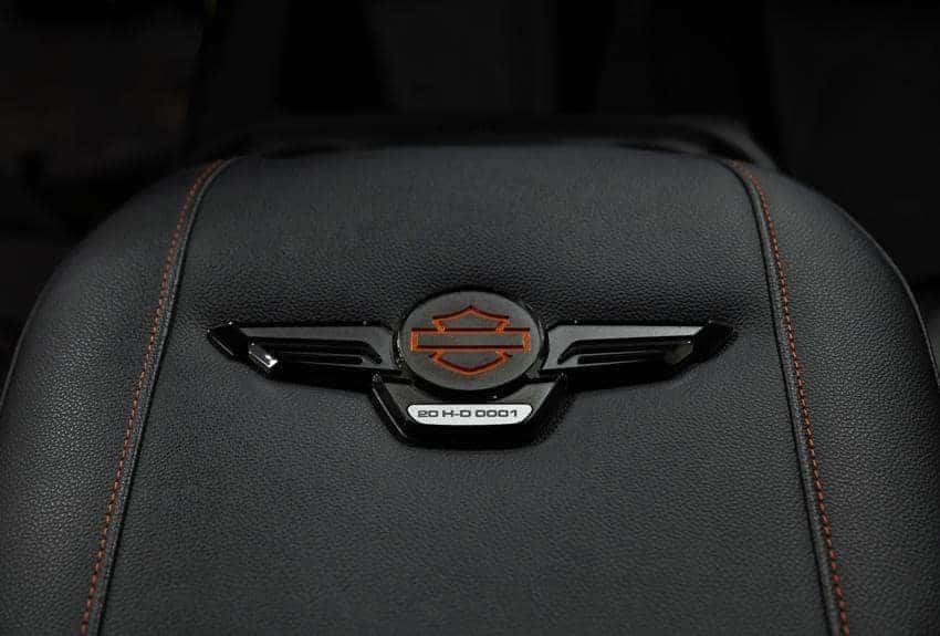 Harley-Davidson GMC Sierra Logo in center or leather headrest