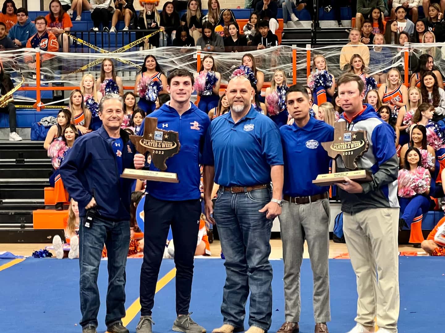 Tyler Hill from Central High School was recognized as Built Ford Tough Texas High School Football Player of the Week