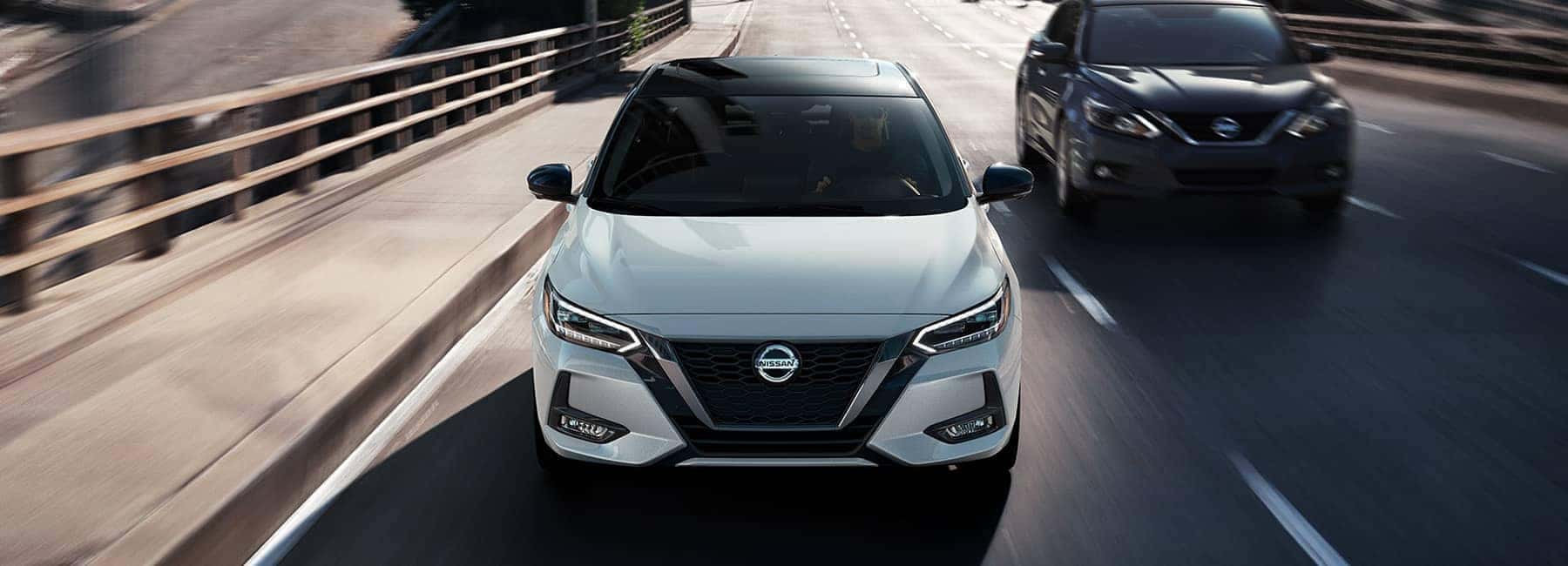 2023 Nissan Sentra front view driving