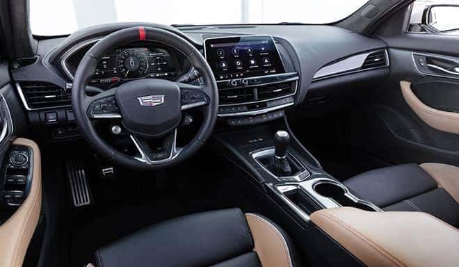 Interior view of the Cadillac CT5-V Blackwing