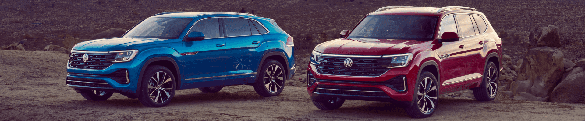 VW Atlas Blue and Red