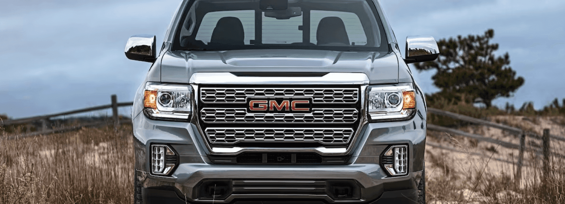head-on-view-2022-GMC-Canyon-in-field