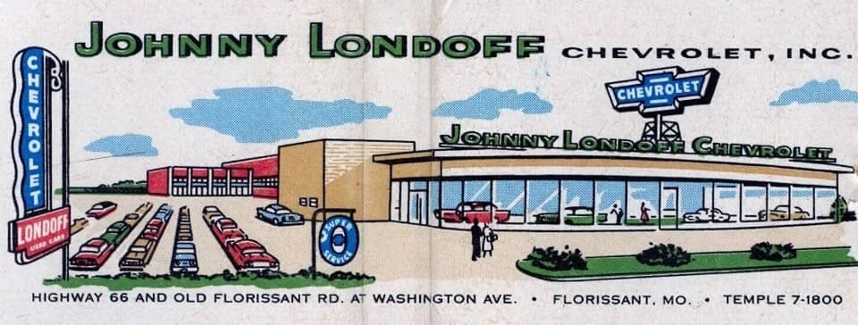 Johnny Londoff Chevy illustration of dealership