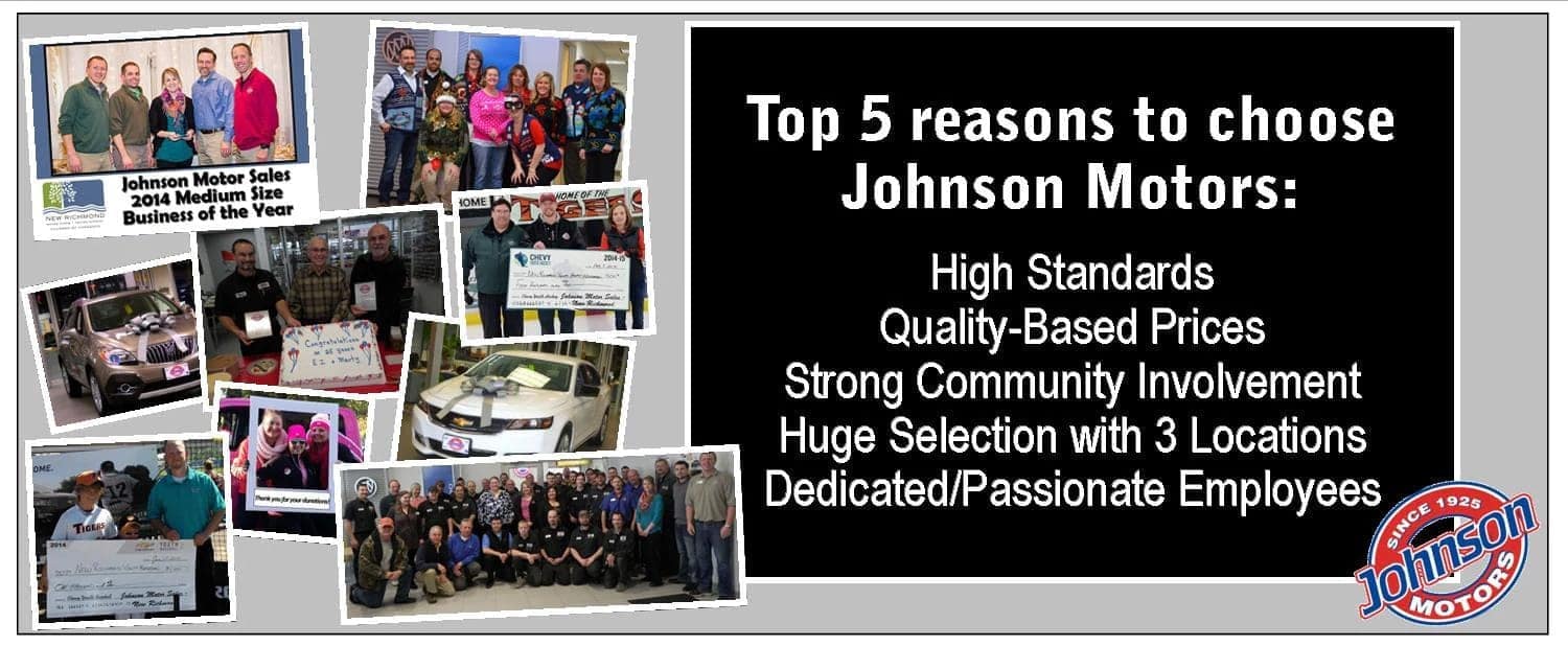Top 5 Reasons to choose Johnson Motors