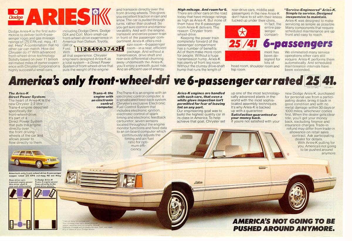 The Success of the Dodge Aries