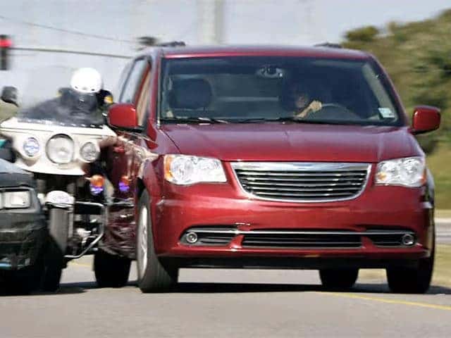 Halle Berry Races Through Streets In A Chrysler Town Country