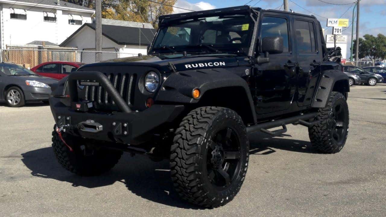 Jeep rubicon hot sale with big tires