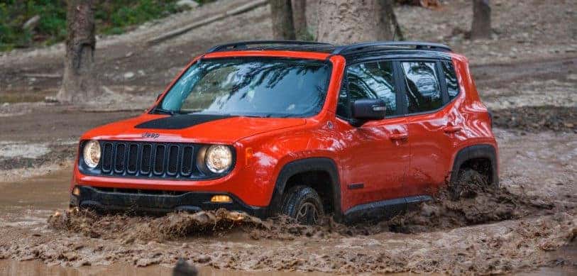 2015 Jeep Renegage in mud
