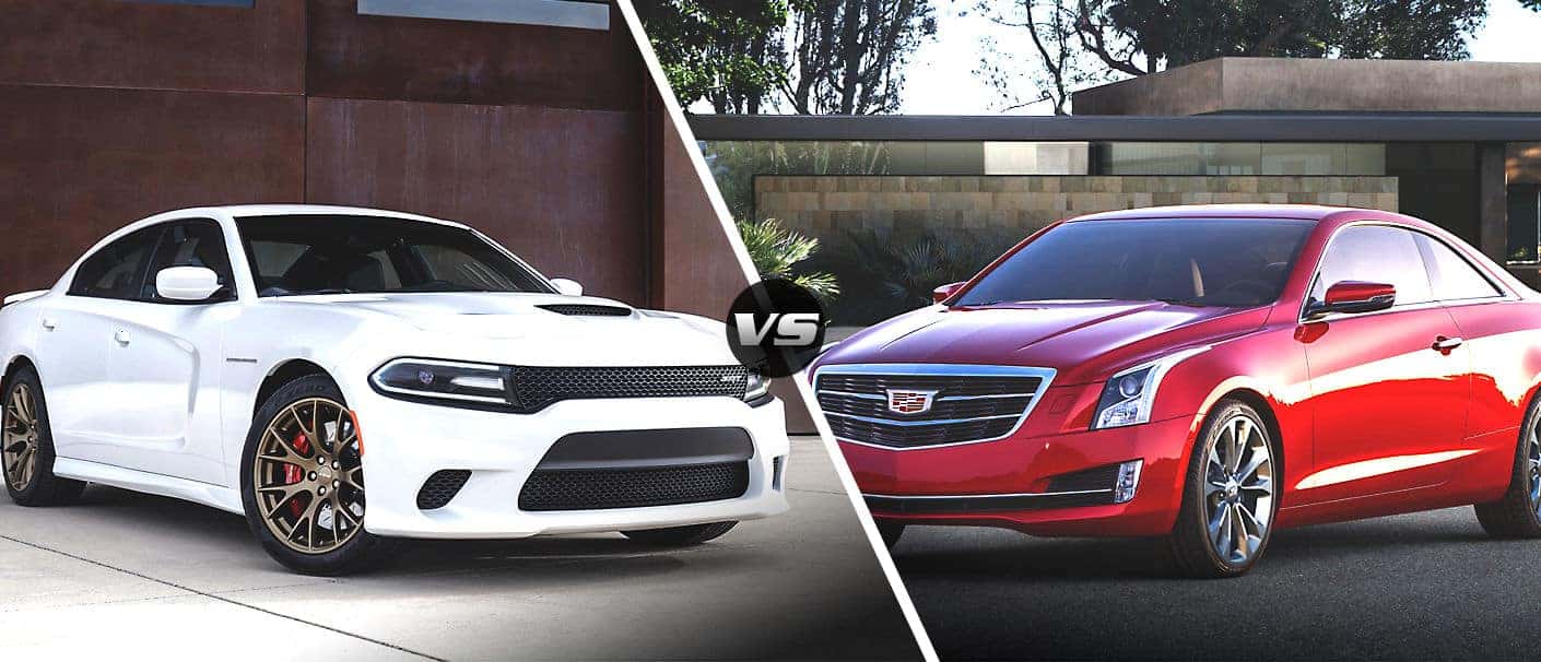 2015 Dodge Charger Srt Hellcat Vs 2015 Cadillac Cts V Kendall Dodge Chrysler Jeep Ram