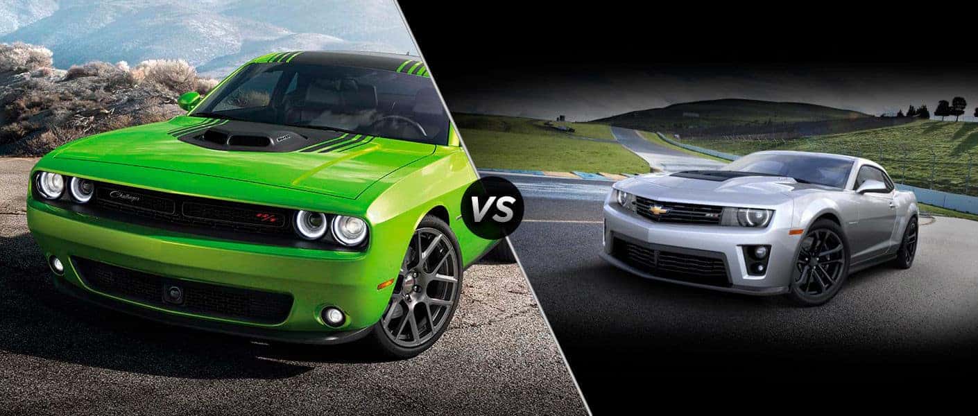 2015 Dodge Challenger vs 2015 Chevrolet Camaro | Kendall Dodge Chrysler  Jeep Ram