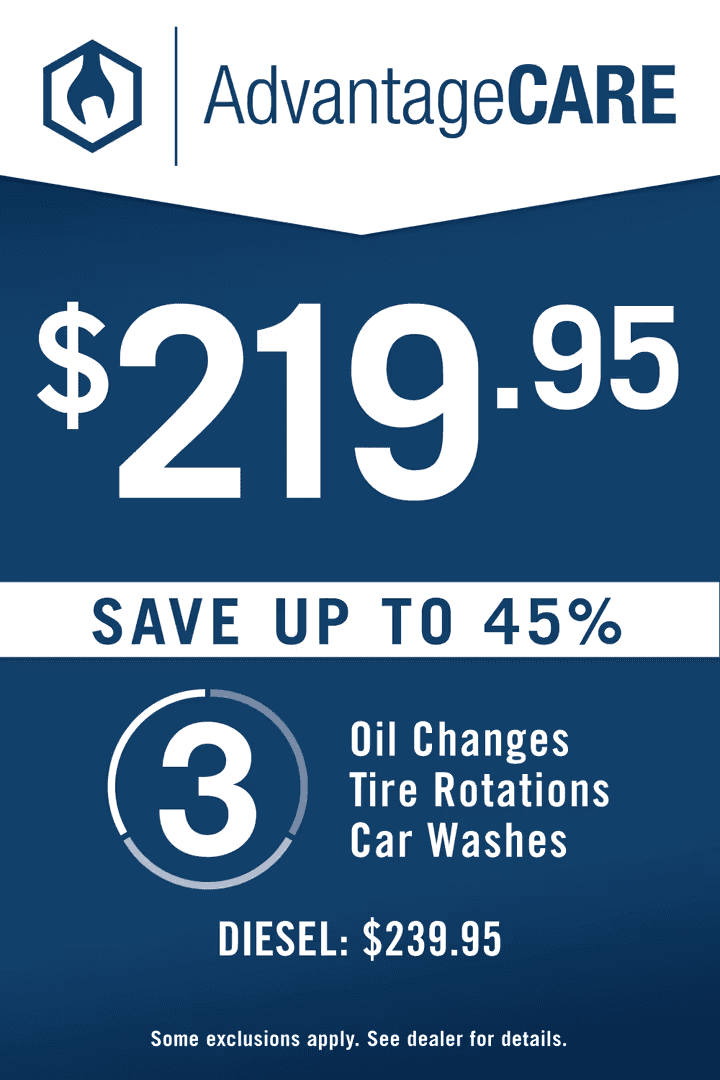 AdvantageCare $219.95 Save Up To 45% 3 Oil Changes, Tire Rotations, Car Washes Diesel $239.95
