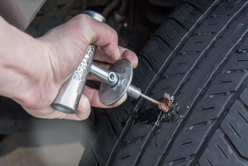 Nail in on sale tire repair