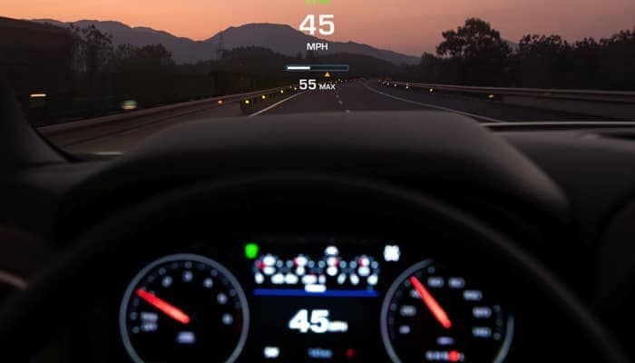 Keep your eyes on the road with the heads-up display inside the 2019 Chevrolet Silverado 1500