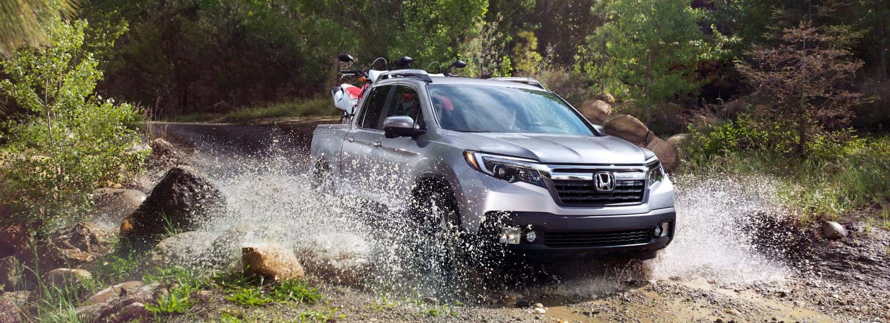 Honda Ridgeline driving through water