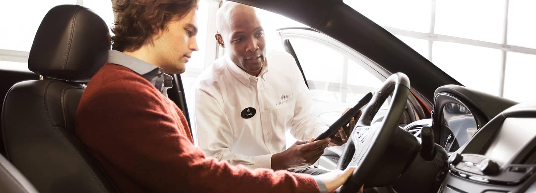Buick Service technician advises new owner